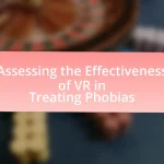 Assessing the Effectiveness of VR in Treating Phobias