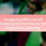 Designing Effective VR Training Environments for Corporate Learning