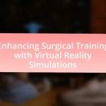 Enhancing Surgical Training with Virtual Reality Simulations