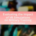 Evaluating the Impact of VR Simulations on Military Training Outcomes
