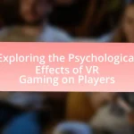 Exploring the Psychological Effects of VR Gaming on Players