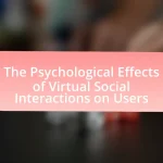 The Psychological Effects of Virtual Social Interactions on Users