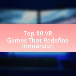 Top 10 VR Games That Redefine Immersion