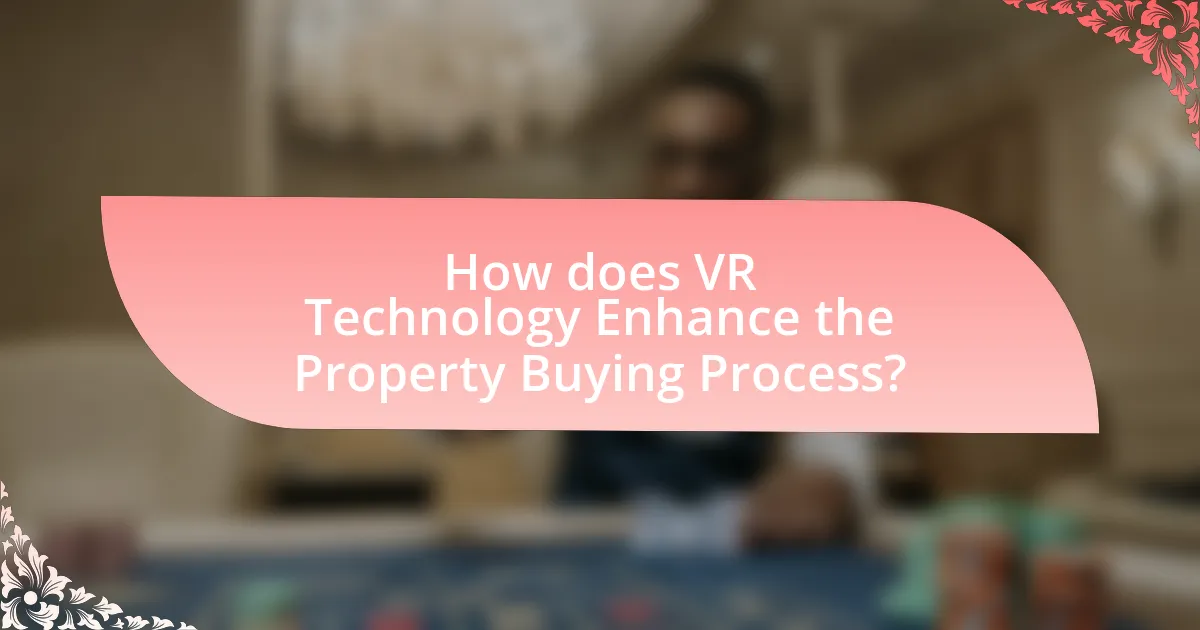 How does VR Technology Enhance the Property Buying Process?